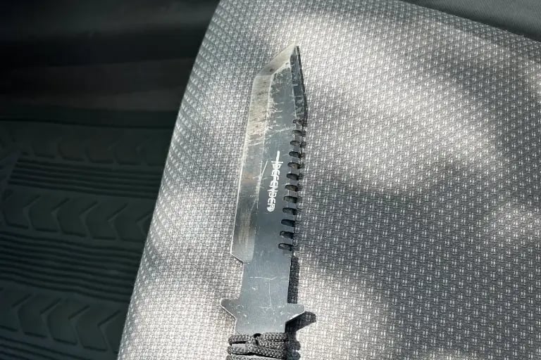 Knife in Car