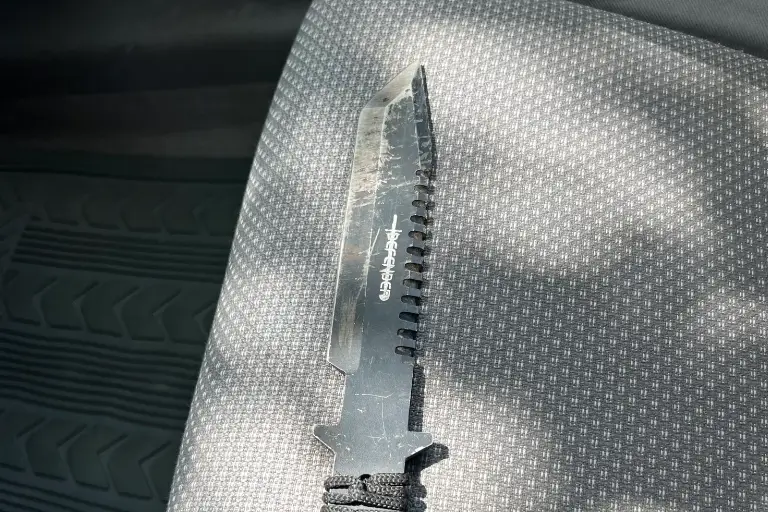 Knife in Car